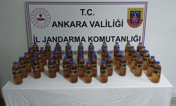 Ankara’da 25 litre sahte içki ele geçirildi
