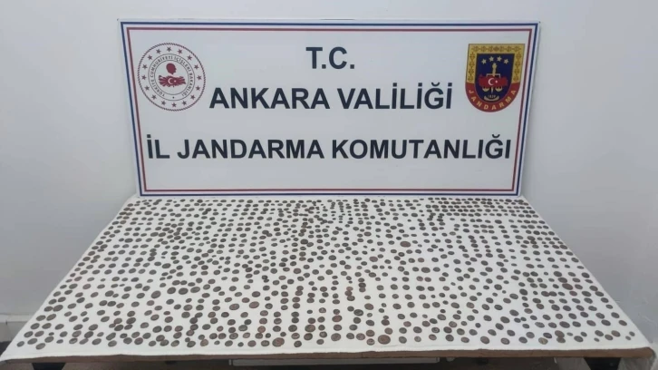 Ankara’da bin 100 adet sikke ele geçirildi
