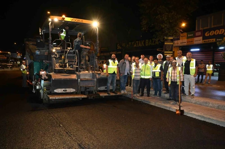 Ankara yolunda gece mesaisi sürüyor
