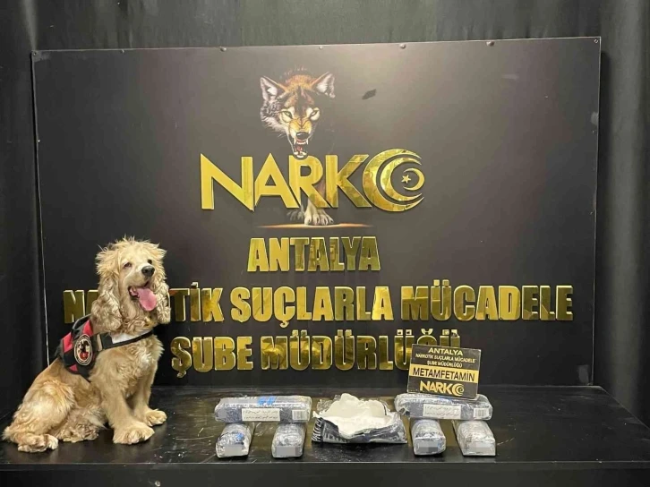 Antalya’da 6 kilo 512 gram metamfetamin ele geçirildi: 7 gözaltı
