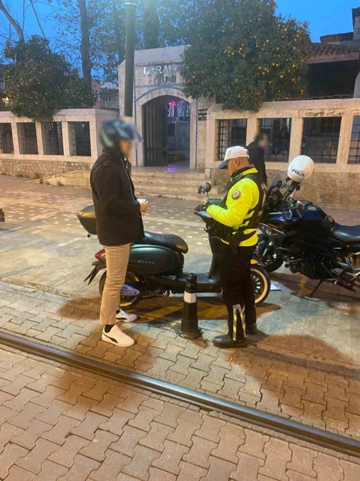 Antalya’da motosiklet ve motorlu bisiklet denetimi
