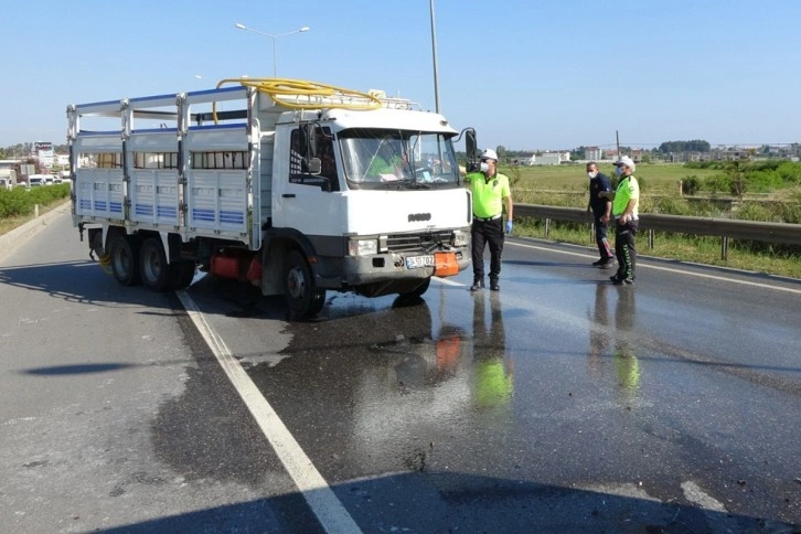 Antalya’da trafik kazası sonrası 'asit' paniği