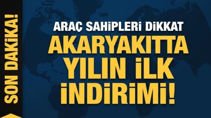 Araç sahipleri dikkat! Benzine indirim geliyor