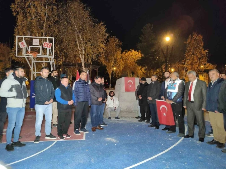 Ardahan’da İsrail’in Gazze’ye yönelik saldırıları protesto edildi
