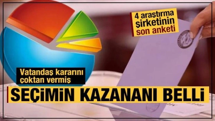 AREDA, GENAR, EDAR, Optimar peş peşe son anket sonuçlarını paylaştı: Seçimi kazanan belli