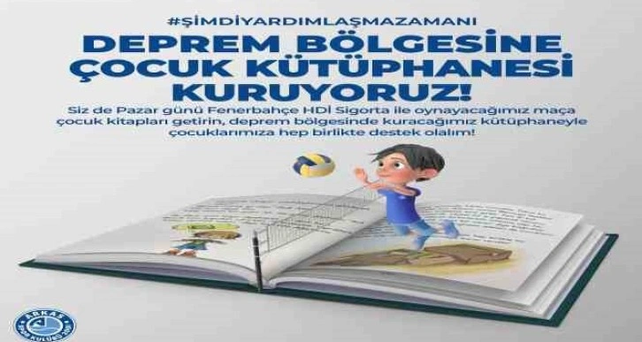 Arkas Spor’dan deprem bölgesindeki çocuklara kitap yardımı