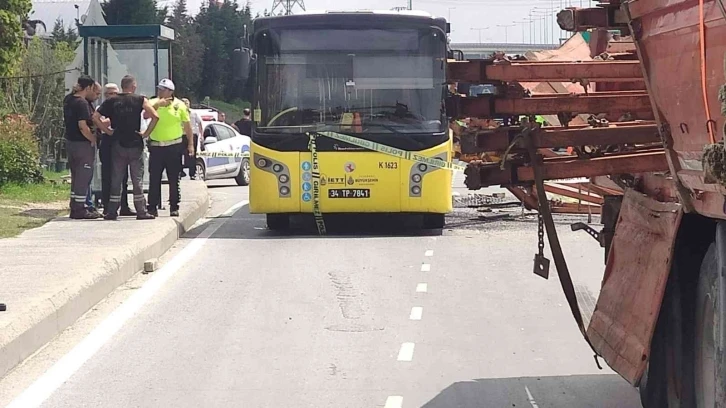 Arnavutköy’de feci kaza
