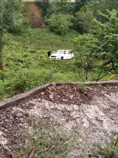 Artvin’de otomobil uçurumdan çay tarlasına düştü: 1 ölü, 2 yaralı
