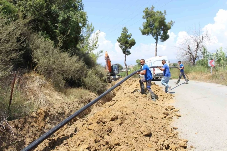 ASAT Manavgat Karaöz’de su borularını yeniliyor
