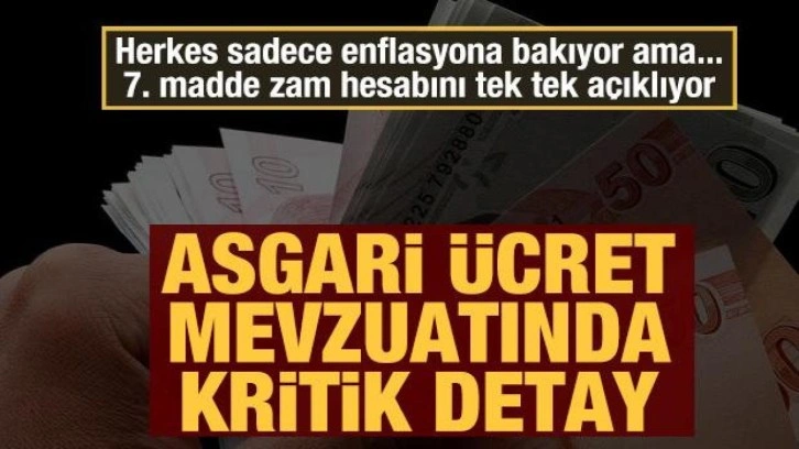 Asgari ücret mevzuatındaki kritik detay: İşte 7. maddedeki zam hesabı