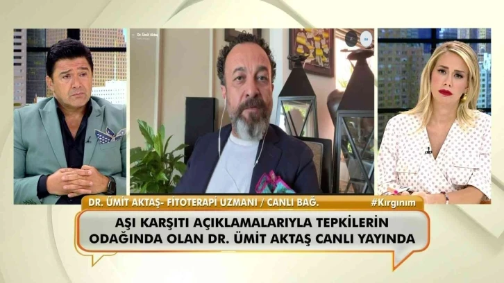 Aşı karşıtı olduğu iddia edilen doktor canlı yayında konuştu
