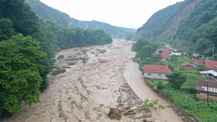 Aşırı yağışlardan mahsur kalan Karacalar ve Keçi botlarla kurtarıldı
