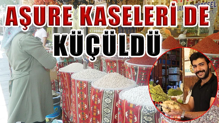 Aşure kaseleri de küçüldü