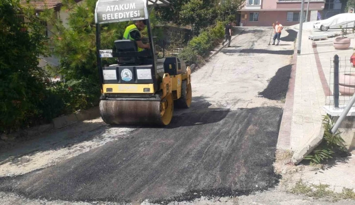 Atakum’da yol bakım çalışması
