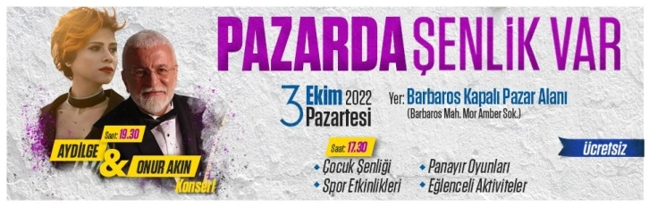 Ataşehir Barbaros Kapalı Pazar Alanı’nda şenlik var
