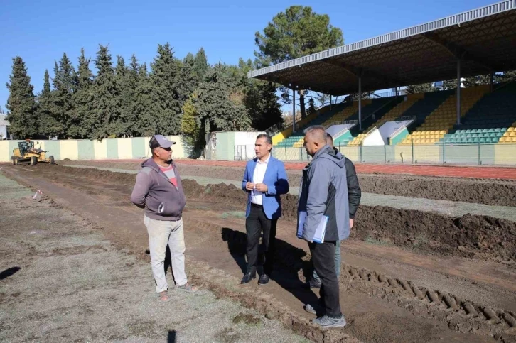 Atatürk Stadyumunda bakım ve yenileme çalışmaları başladı
