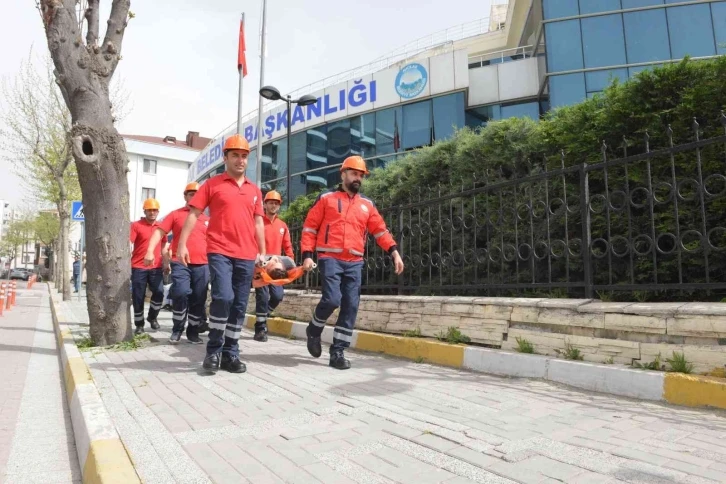 Avcılar Belediyesi’nde gerçeği aratmayan tatbikat
