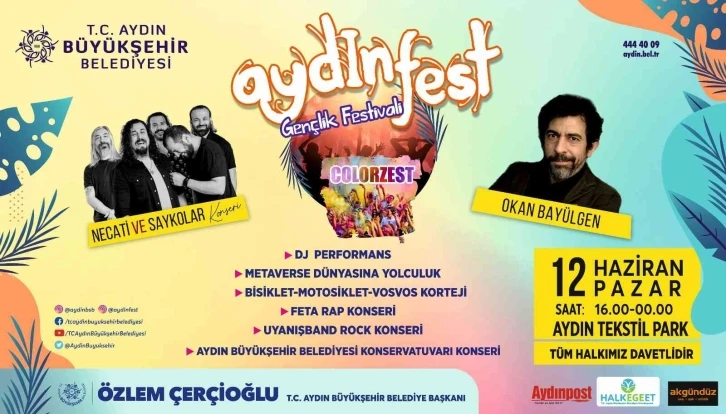 Aydın Büyükşehir Belediyesi gençleri Aydınfest’te buluşturuyor
