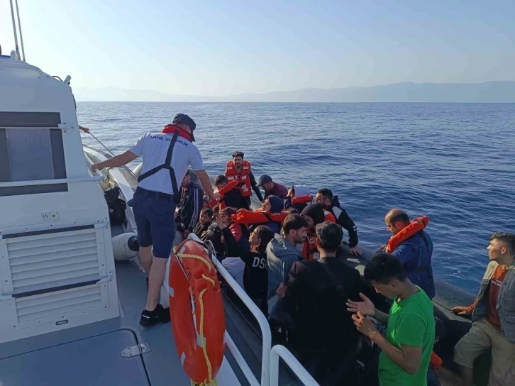 Aydın’da 21 düzensiz göçmen kurtarıldı

