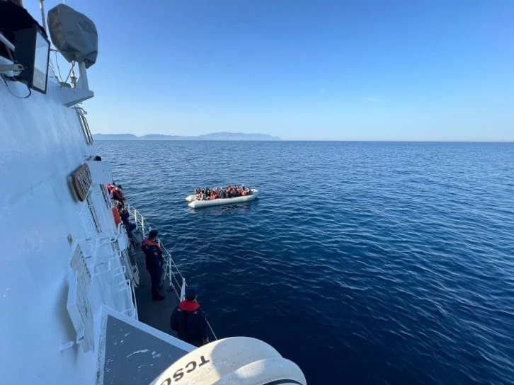 Aydın’da 37 düzensiz göçmen kurtarıldı
