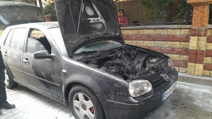 Aydın’da araç yangını panikletti
