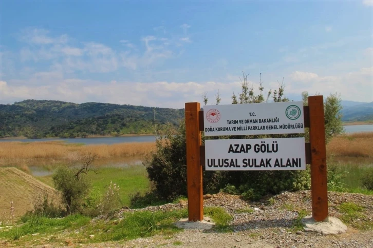 Aydın’da doğaseverler Azap Gölü’ne dikkat çekti
