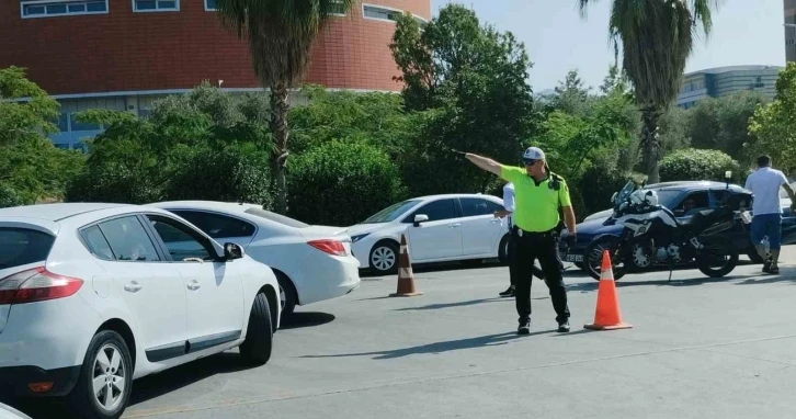 Aydın’da trafik ekiplerinden ’KPSS’ seferberliği
