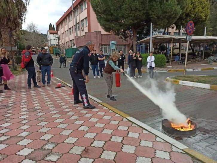 Aydın Devlet Hastanesi Personeline Yangın Eğitimi Verildi