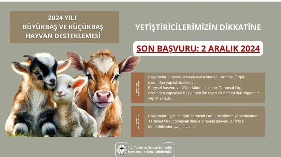 Aydın İl Tarım ve Orman Müdürlüğü’nden destekleme başvuruları için son gün uyarısı
