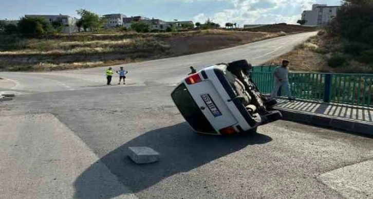 Aynı yolda bir haftada 3 araç takla attı