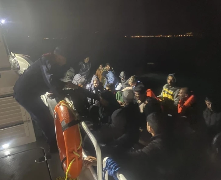 Ayvacık açıklarında 41 kaçak göçmen yakalandı
