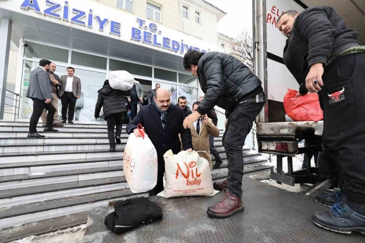 Aziziye Belediyesi’nde yardım seferberliği
