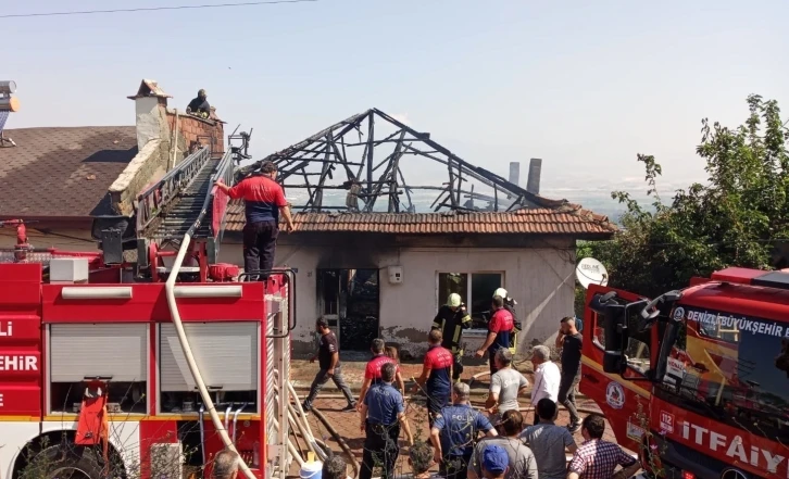 Babasından miras kalan evi ateşe verdi
