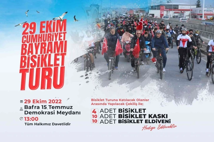 Bafra’da "4. Cumhuriyet Bayramı Bisiklet Turu" yapılacak
