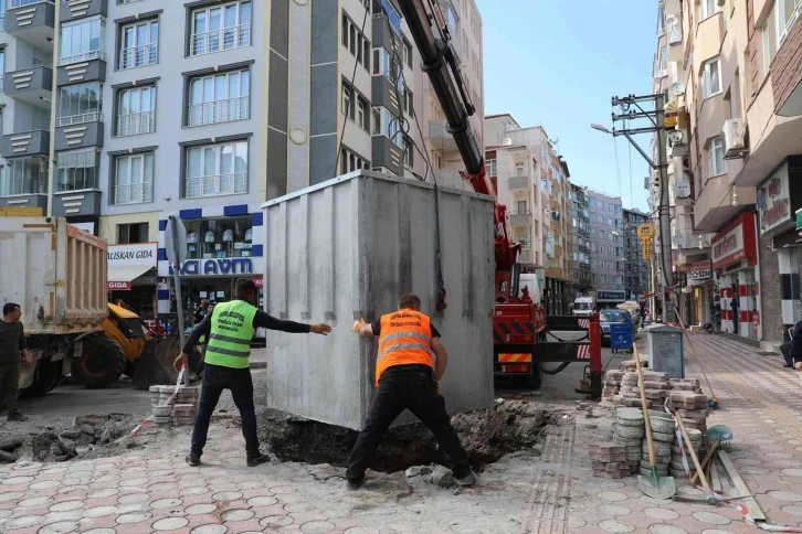 Bafra’da yer altı çöp konteyneri dönemi başlıyor
