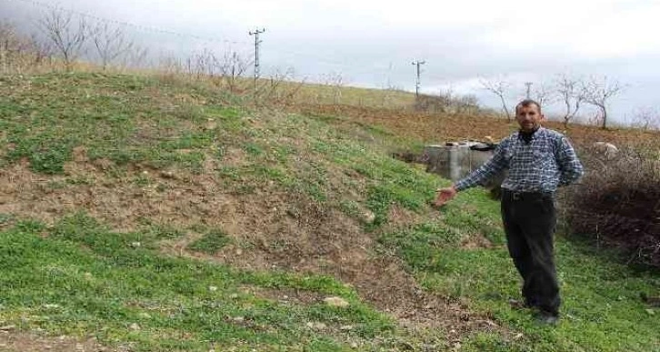 Bağına gelen çiftçi şok yaşadı, hırsızlar bir şey bulamayınca direkleri çaldı