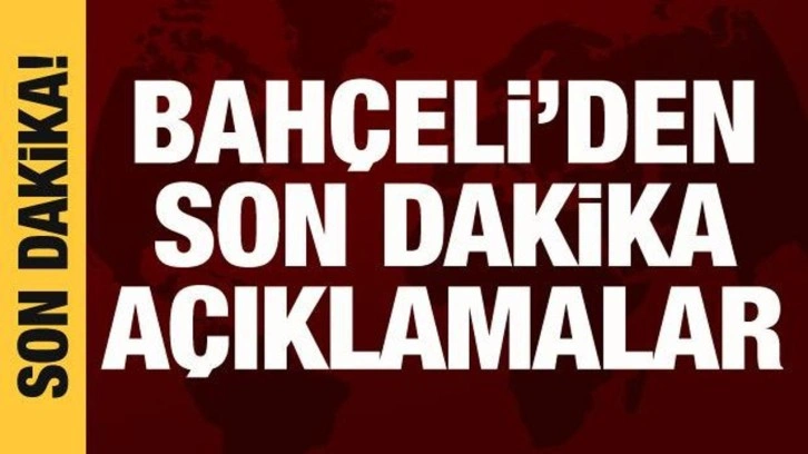 Bahçeli Hatay'da konuşuyor