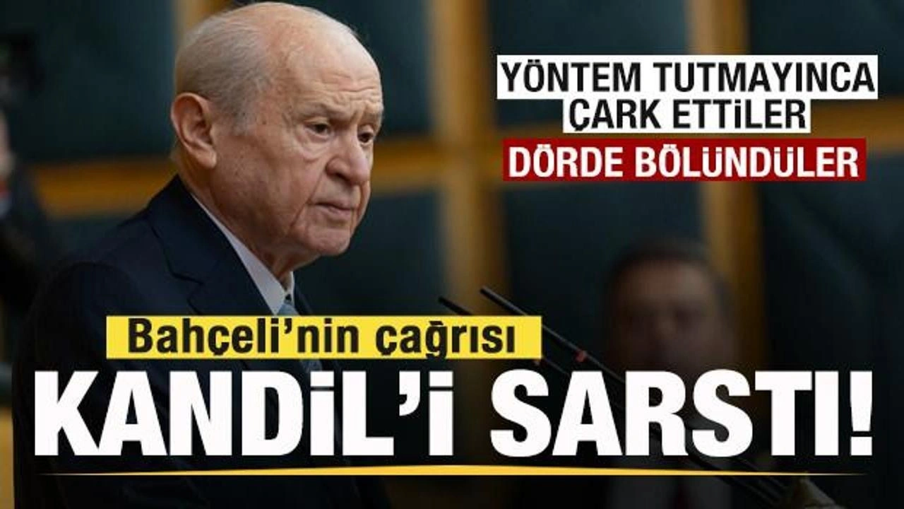 Bahçeli’nin 'Öcalan' çıkışı Kandil'i sarstı! Plan tutmayınca çark ettiler! 4'e b