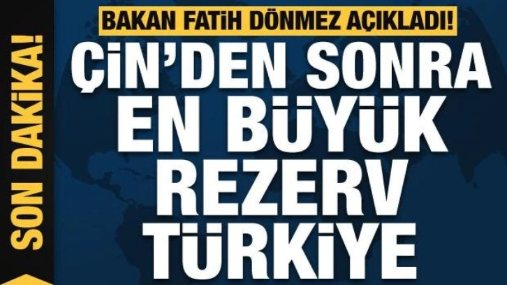 Bakan Dönmez'den bor açıklaması: Kendi rekorunu kırdı