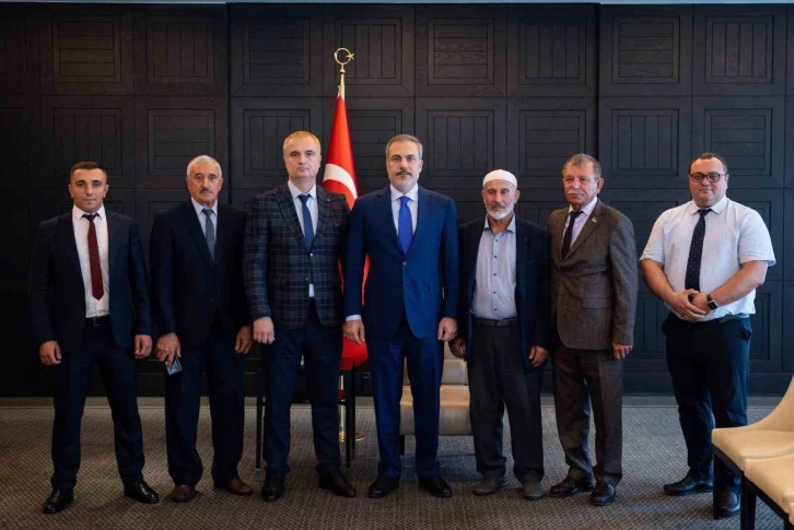 Bakan Fidan, Ahıska Türklerinin temsilcilerini kabul etti
