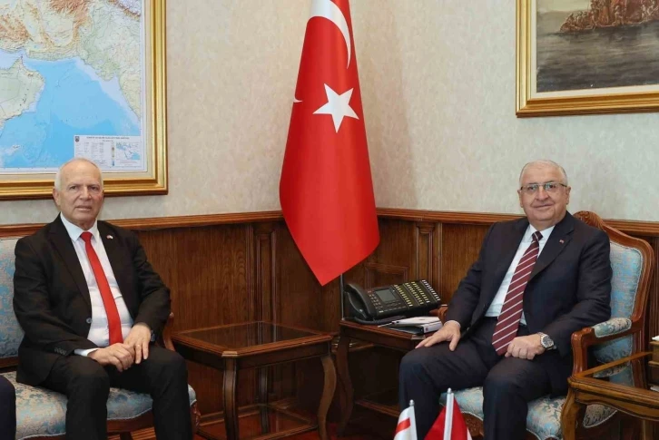 Bakan Güler, KKTC Cumhuriyet Meclisi Başkanı Töre ile bir araya geldi
