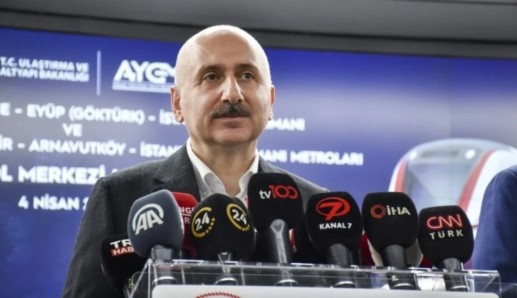 Bakan Karaismailoğlu: “Halkalı-İstanbul Havalimanı metro hattında yüzde 78 ilerleme kaydettik”
