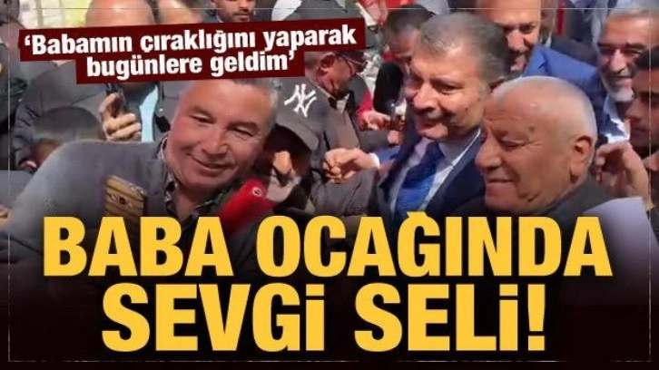 Bakan Koca'ya baba ocağında sevgi seli: Babamın çıraklığı yaparak bu günlere geldim!