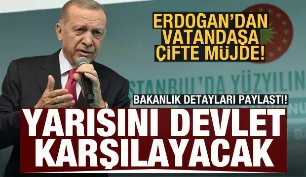 Bakan Kurum 'Yarısı Bizden'i anlattı: En geç 2 yıl içerisinde evleri teslim edeceğiz