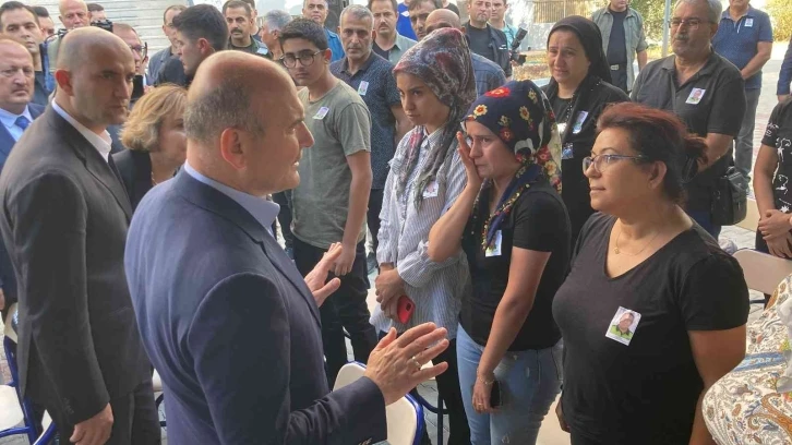 Bakan Soylu, Mersin şehidi polis Sedat Gezer için düzenlenen törende konuştu
