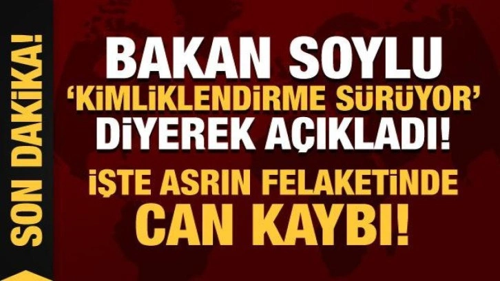 Bakan Soylu son rakamları paylaştı: Depremde can kaybı 50 bin 399 oldu!