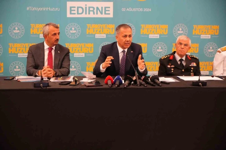 Bakan Yerlikaya: &quot;Edirne’de şu anda organize suç örgütü yok&quot;
