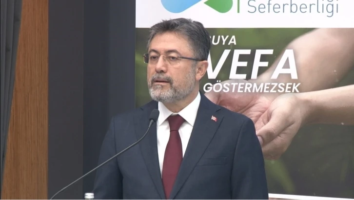 Bakan Yumaklı: “Su kayıplarının yüzde 25 oranına düşürülmesini hedefliyoruz“
