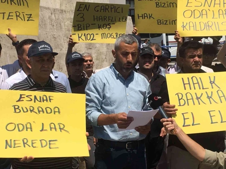 Bakkallardan, Esnaf ve Sanatkarlar Odaları’na tepki
