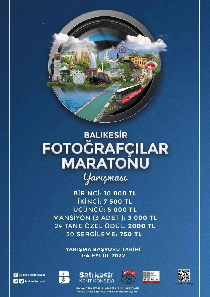 ‘Balıkesir Fotoğrafçılar Maratonu Yarışması’ başlıyor
